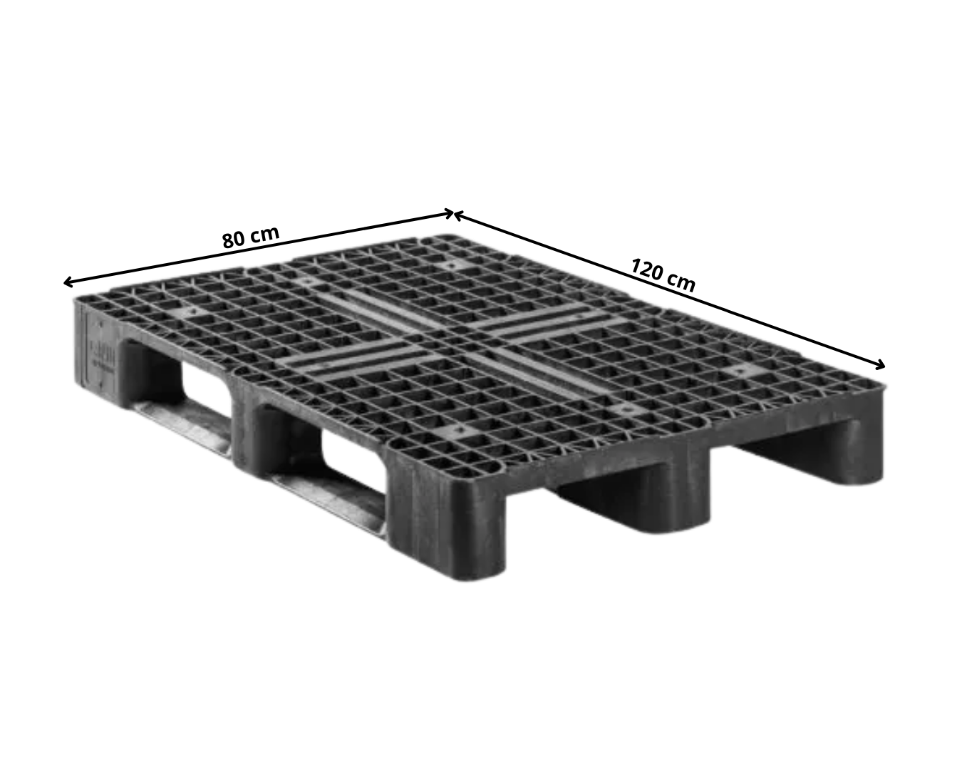 Kunststoffpalette 120x80 cm – hygienisch, leicht und langlebig
