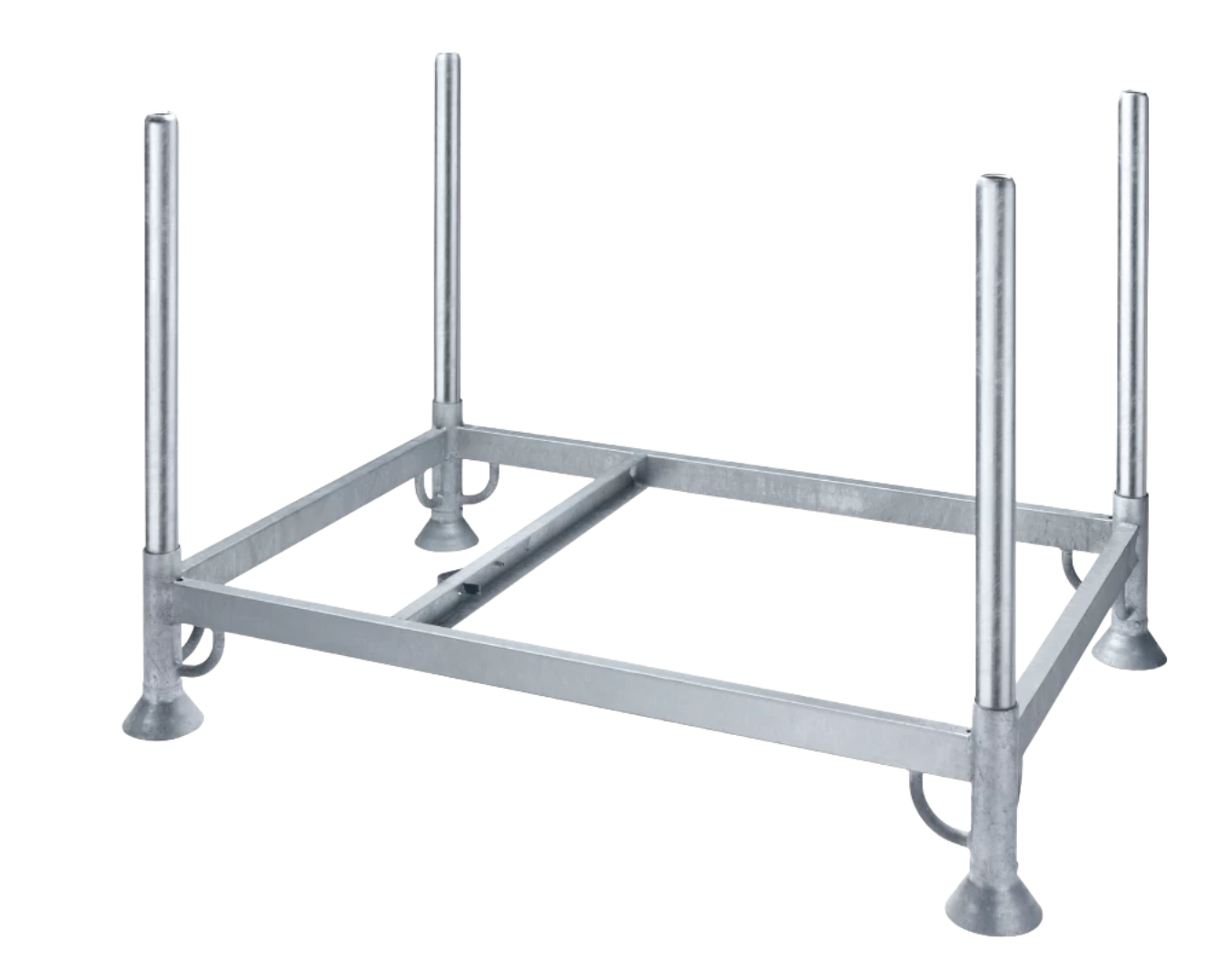 Stapelpaletten aus Metall für platzsparende Lagerung und Transport